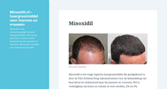 Desktop Screenshot of minoxidil.nl